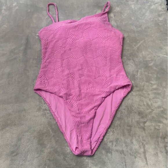 New! Beach Riot Shell Pink Purple Terry Athena One Piece Swimsuit 24802 - Picture 3 of 9